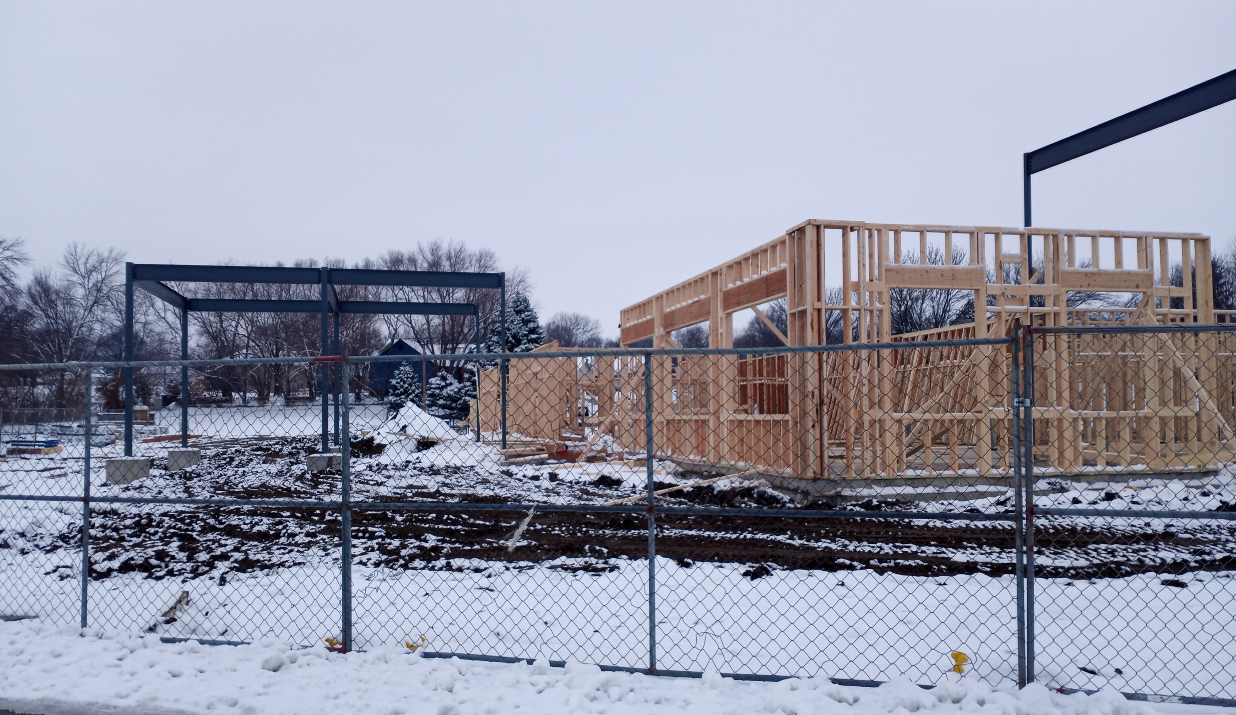 Drive up lanes under construction